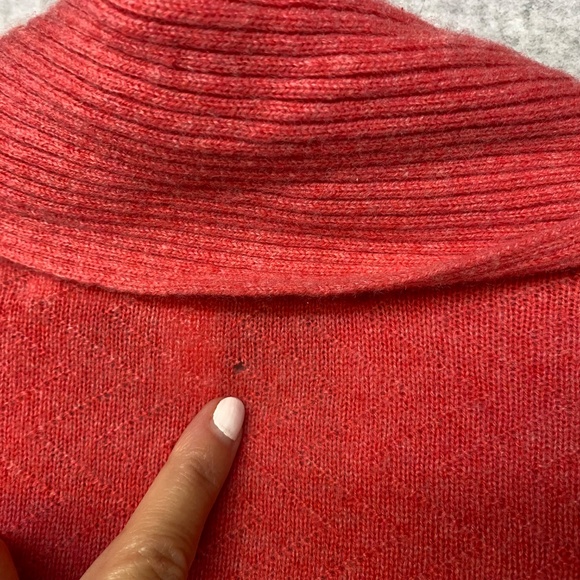 Nordstrom Signature Womens S Pink 100% Cashmere Open Front Cardigan Sweater - Picture 12 of 16